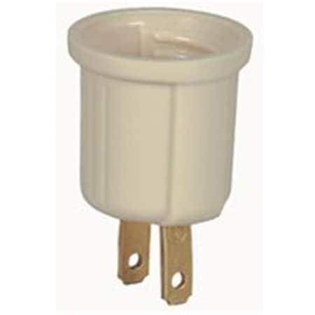 Eaton Wiring Devices 738V-BOX Keyless Socket Adapter- Ivory 4186375